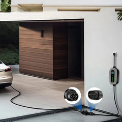 Cabo de extensão de carregamento Coolladen Tipo 2 EV para 3,5 kW, 7 kW, 11 kW, 22 kW, cabo de 7 m com bolsa
