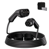 Cabo de extensão de carregamento Coolladen Tipo 2 EV para 3,5 kW, 7 kW, 11 kW, 22 kW, cabo de 7 m com bolsa