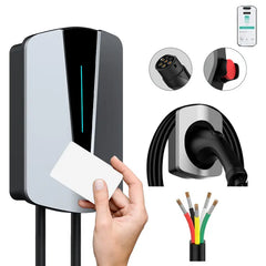 Coolladen 11KW 22KW EV Wallbox Estação de carregamento Tipo 2 5M EV Heavy Current Cabo de carregamento rápido com RFID Wifi