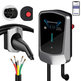 Coolladen EV 11kW Estação de Carregamento Wallbox Tipo 2 com App inteligente , 16A Estação de Carregamento Doméstica,5m Cabo EV de Carregamento Rápido de Corrente Elevada