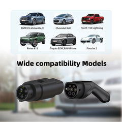 Tipo 2 ao adaptador de carregador J1772 EV 16A/32A conector de carregamento de veículo elétrico