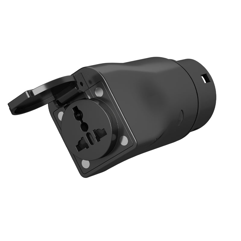 Adaptador V2L, adaptador de veículo para carga 16A 220V, descarregador tipo 2, campismo, viagens e passeios autónomos