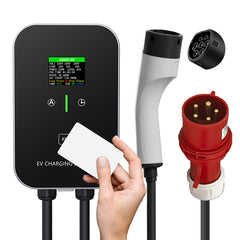 EV Charger Smart Smart 11~22kW Home Carging Station, Cabo de 5m de 5m de carregamento com carregador de carregador, CEE Plug de 3 fases para todos os EVs e PHEVs