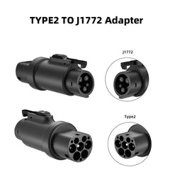 Tipo 2 ao adaptador de carregador J1772 EV 16A/32A conector de carregamento de veículo elétrico