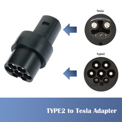 Tipo 2 ao adaptador de carregador TESA EV 16A/32A conector de carregamento de veículo elétrico